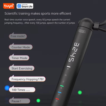 Tuya Smart Jump Rope,App Data Analysis,Workout Jump Ropes for Home Gym,Crossfit,Jumping Rope Counter for Exercise for Men, Women