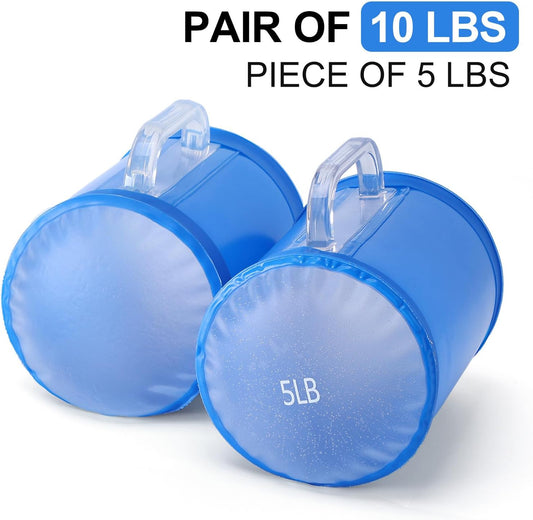 H2OFITPRO® Water-filled Dumbbells, 5Kg, 10LB